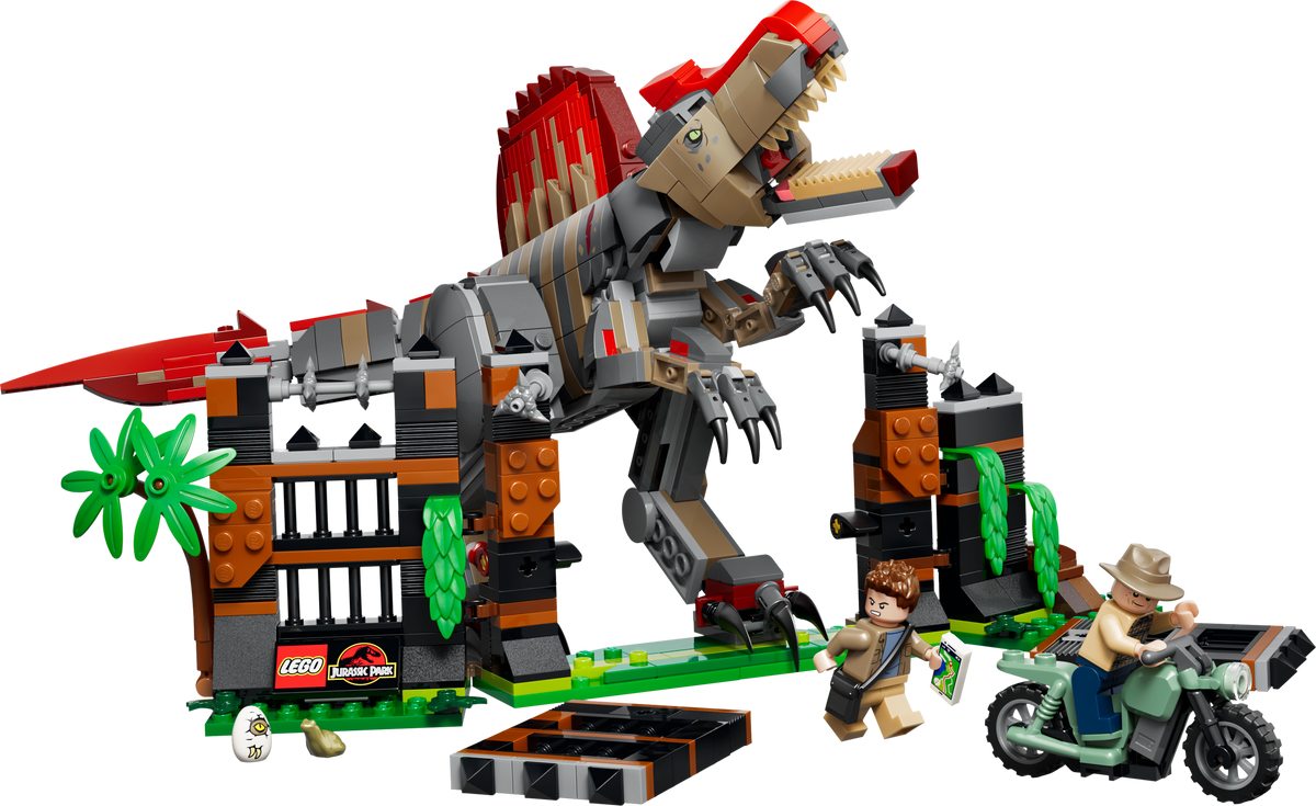 לגו Jurassic World - בריחת הדינוזאור ספינוזאורוס (77982)-1