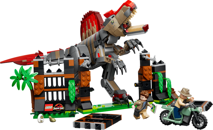 לגו Jurassic World - בריחת הדינוזאור ספינוזאורוס (77982)-1