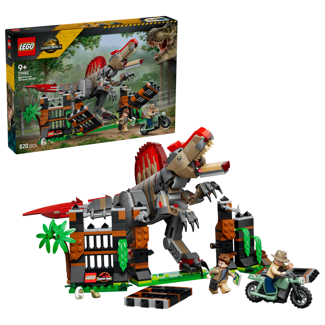 לגו Jurassic World - בריחת הדינוזאור ספינוזאורוס (77982)-2
