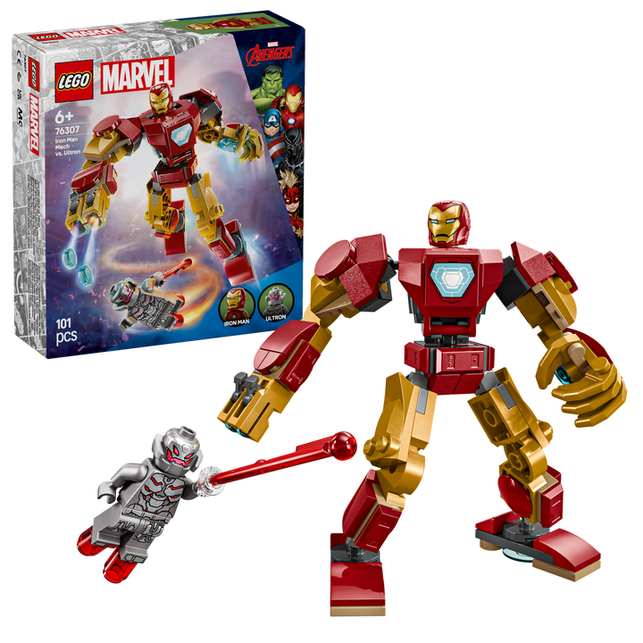 לגו | Marvel - רובוט איירון מן נגד אולטרון (76307)-2