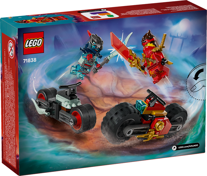 לגו NINJAGO® - מרוץ מהירות באופנוע של קאי (71838)-2