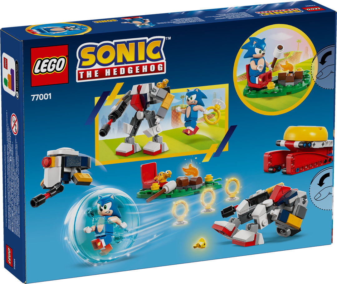 לגו Sonic the Hedgehog™ - עימות במדורה של Sonic (77001)-2
