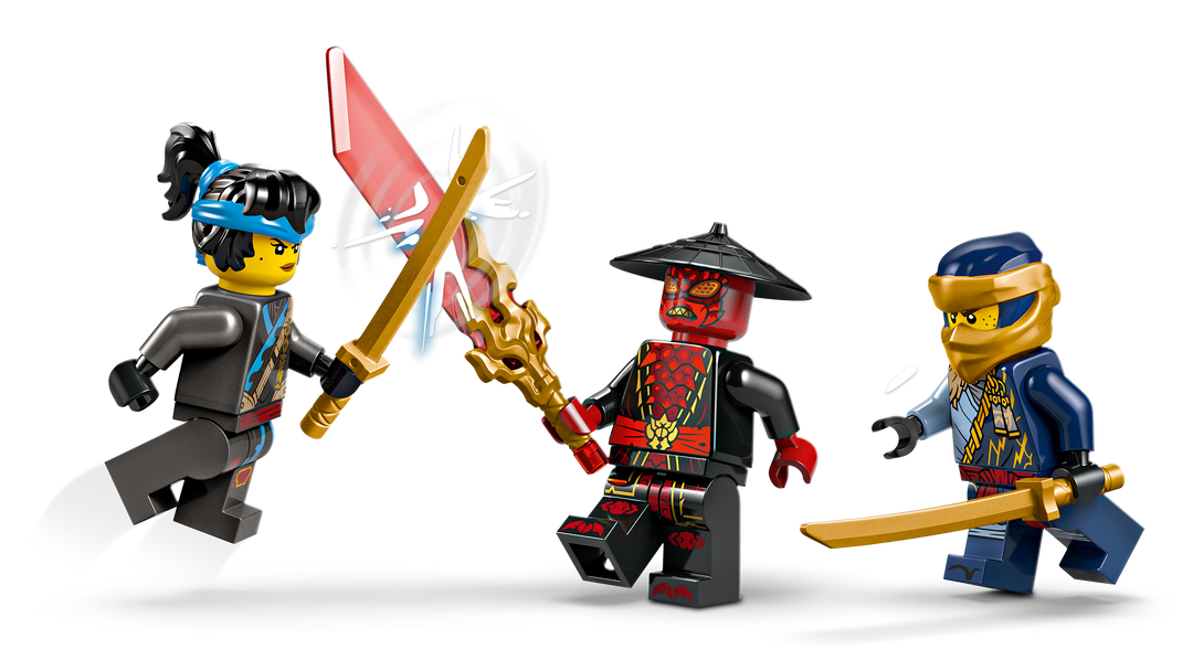 לגו NINJAGO® - רוג נגד דריקס בדו-קרב מכוניות מרוץ (71840)-3