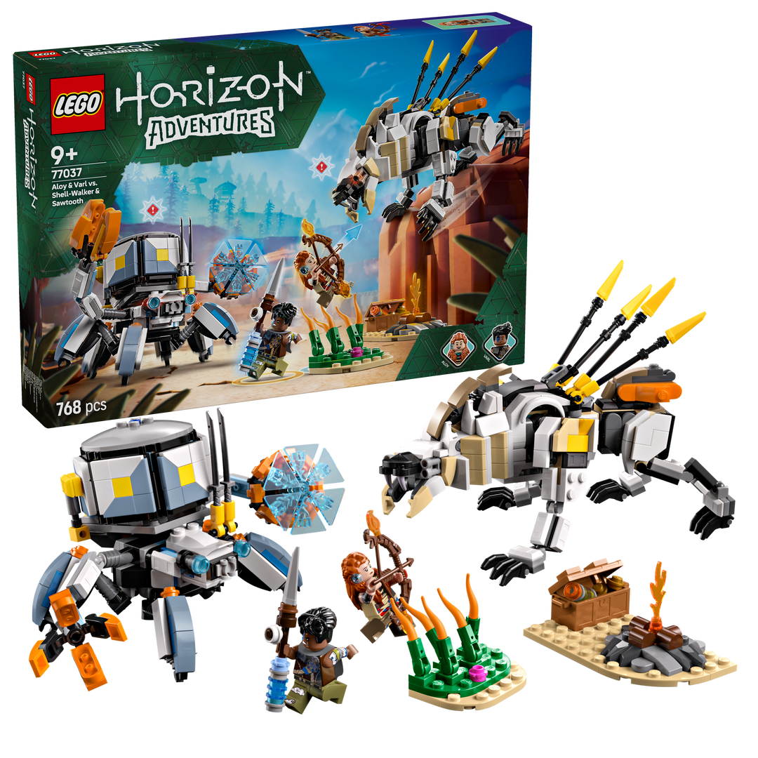 לגו Horizon Adventures™ - Aloy ו-Varl נגד Shell-Walker ו -Sawtooth (77037)-1