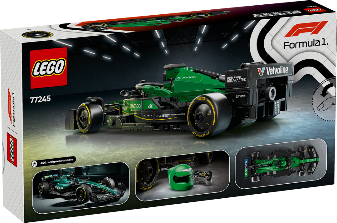 לגו Speed Champions - מכונית מרוץ Aston Martin Aramco ®F1 AMR24 (77245)-1