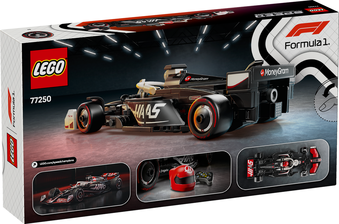 לגו Speed Champions - מכונית מרוץ MoneyGram Haas ®F1 Team VF-24 (77250)-10
