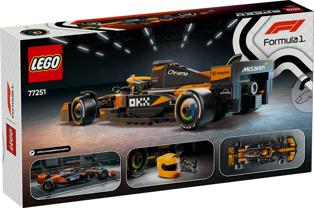 לגו Speed Champions - מכונית מרוץ McLaren ®F1 Team MCL38 (77251)-1