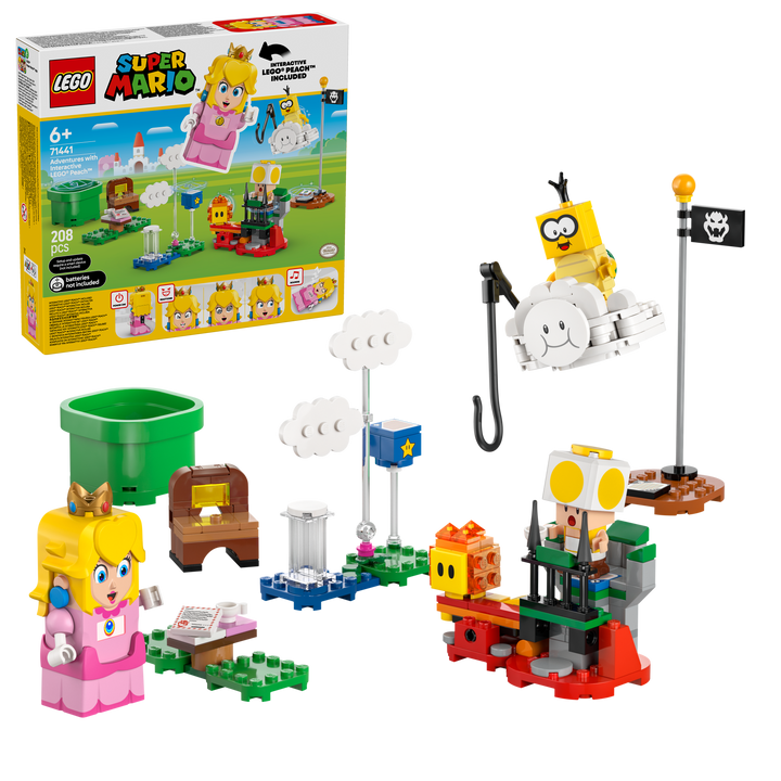 לגו Super Mario™ - הרפתקאות עם ‎‎‎‎‎‎‎‎‎‎‎‎‎‎‎‎‎‎‎‎‎‎‎‎‎‎‎‎‎ LEGO® Peach™‎אינטראקטיבי (71441)-2