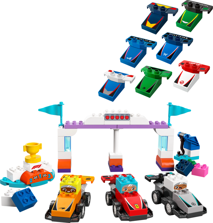 לגו DUPLO® - מכוניות מרוץ ונהגים של קבוצת ®F1 (10445)-1