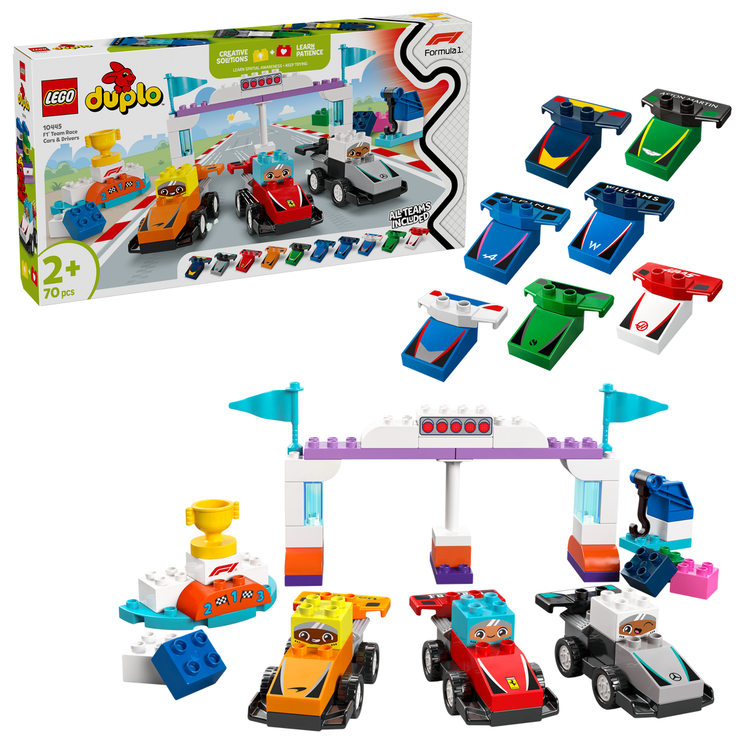 לגו DUPLO® - מכוניות מרוץ ונהגים של קבוצת ®F1 (10445)-1