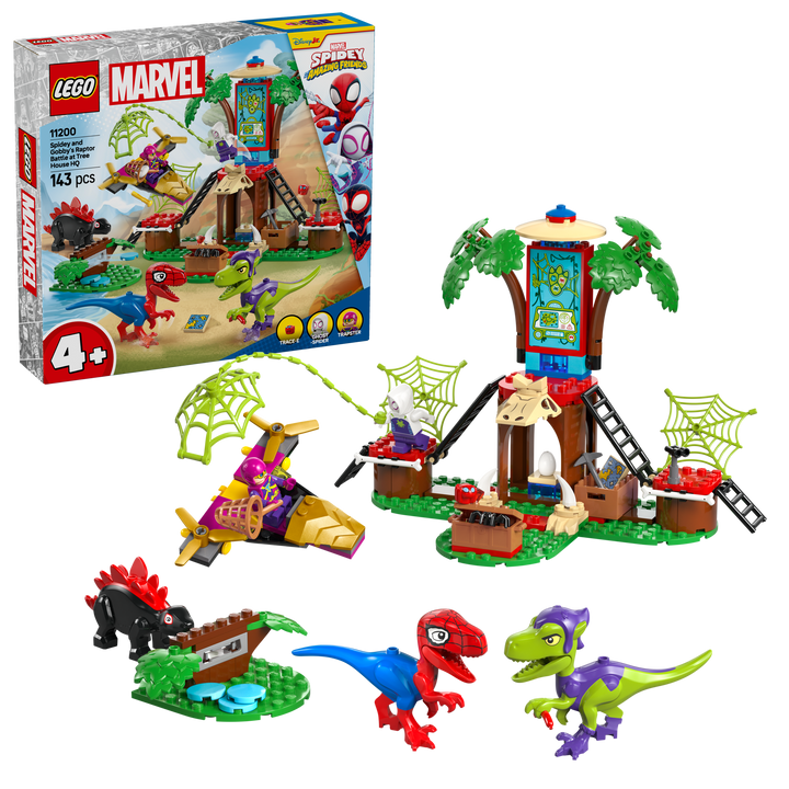 לגו | Marvel - ספיידי וגובי ראפטור נלחמים במטה בית העץ (11200)-2