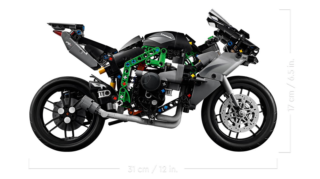 לגו Technic - אופנוע Kawasaki Ninja H2R (42170)-4