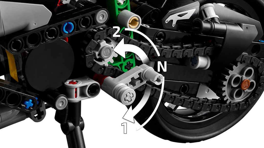 לגו Technic - אופנוע Kawasaki Ninja H2R (42170)-5