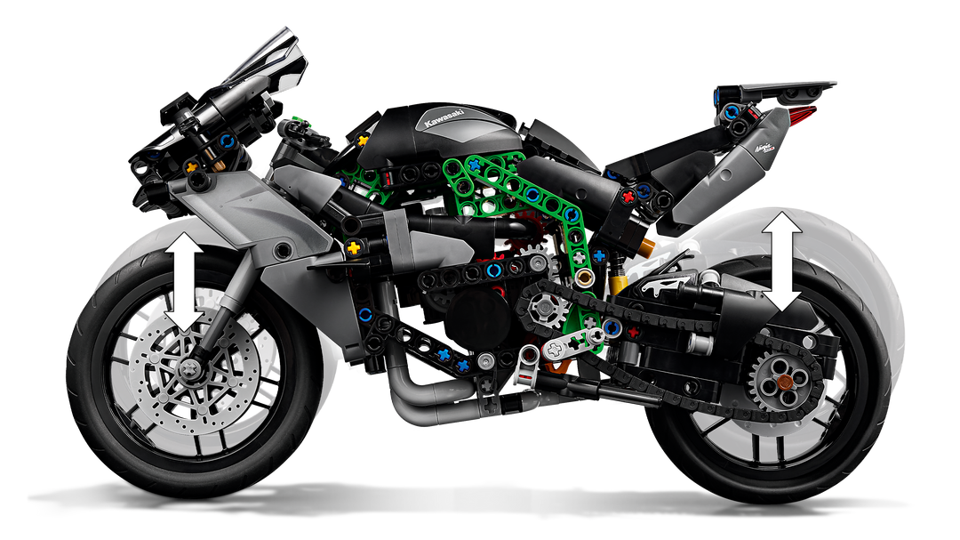 לגו Technic - אופנוע Kawasaki Ninja H2R (42170)-6