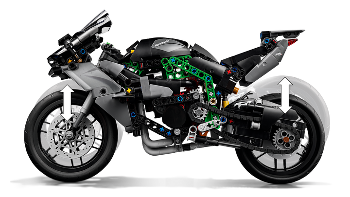 לגו Technic - אופנוע Kawasaki Ninja H2R (42170)-7