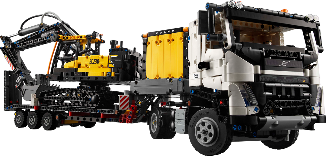 לגו Technic - משאית Volvo FMX ומחפר חשמלי EC230 (42175)-0