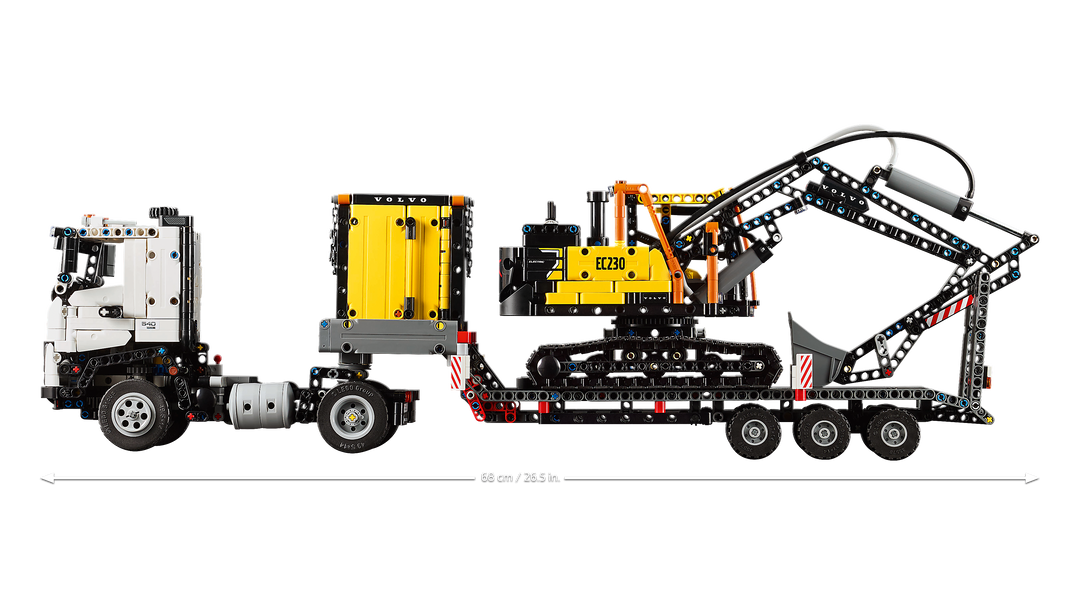 לגו Technic - משאית Volvo FMX ומחפר חשמלי EC230 (42175)-2