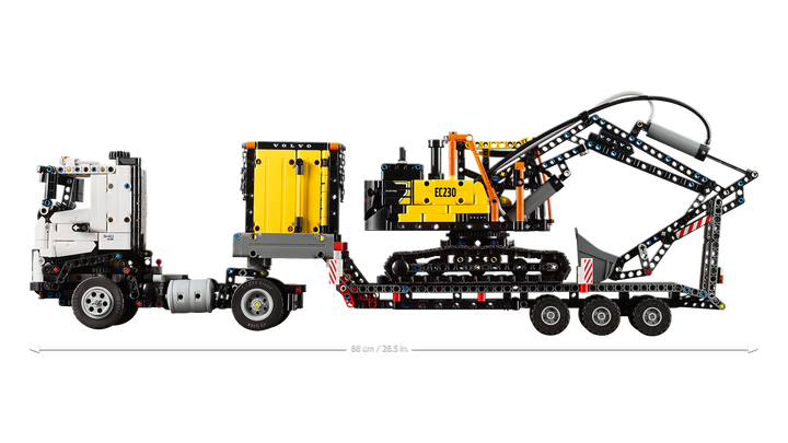 לגו Technic - משאית Volvo FMX ומחפר חשמלי EC230 (42175)-3