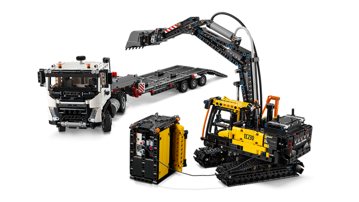 לגו Technic - משאית Volvo FMX ומחפר חשמלי EC230 (42175)-5