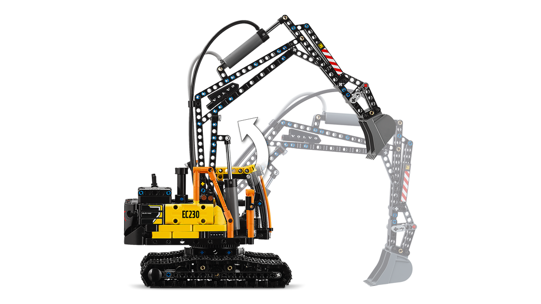 לגו Technic - משאית Volvo FMX ומחפר חשמלי EC230 (42175)-5