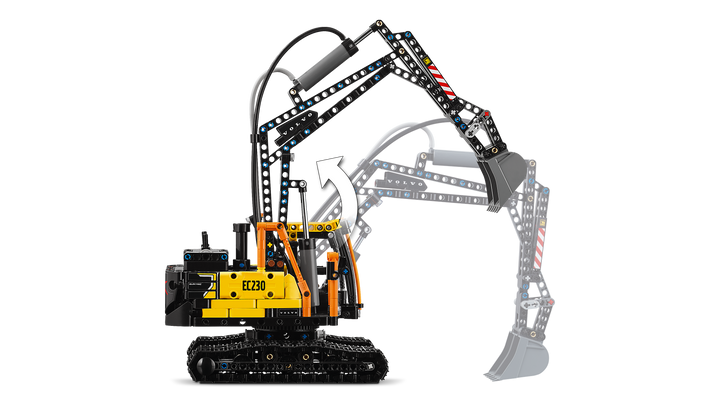 לגו Technic - משאית Volvo FMX ומחפר חשמלי EC230 (42175)-6