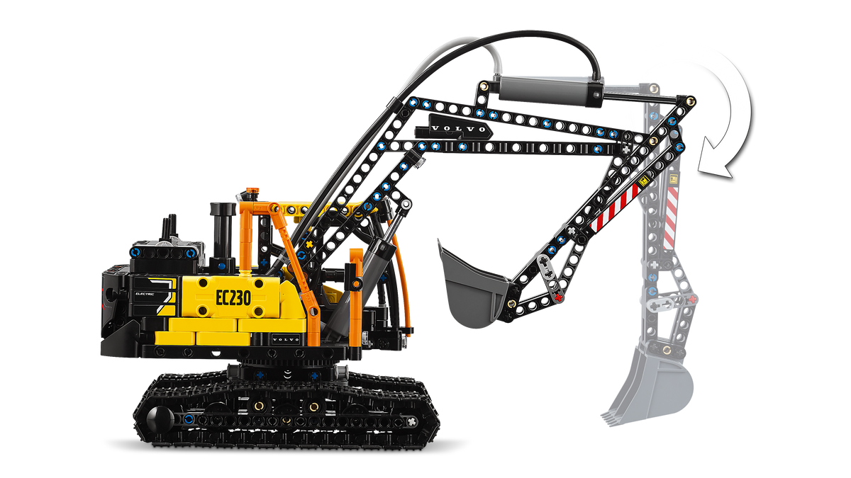 לגו Technic - משאית Volvo FMX ומחפר חשמלי EC230 (42175)-7
