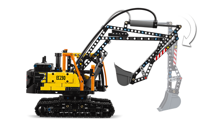 לגו Technic - משאית Volvo FMX ומחפר חשמלי EC230 (42175)-7