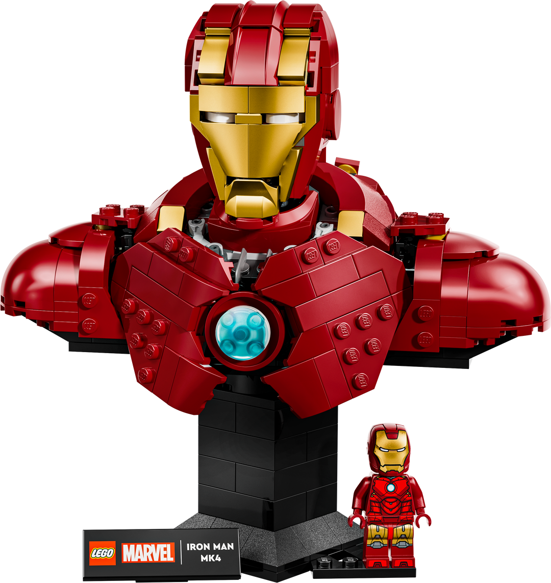 לגו | Marvel - פסל ראש של איירון מן MK4 (76327)-0