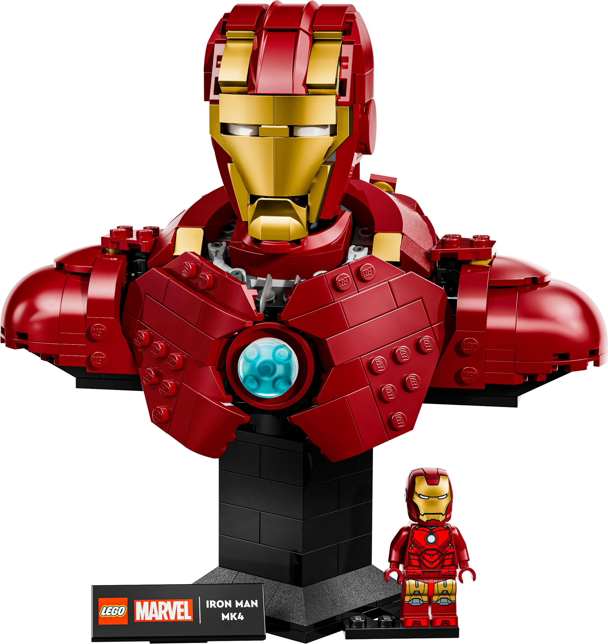 לגו | Marvel - פסל ראש של איירון מן MK4 (76327)-1