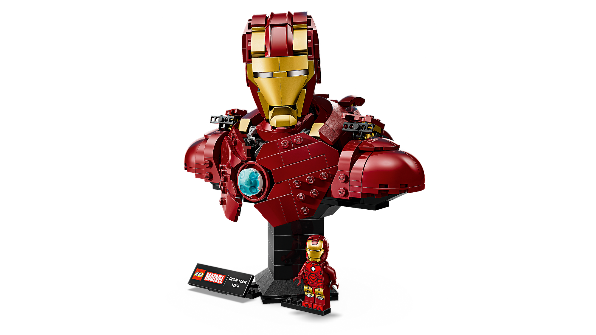 לגו | Marvel - פסל ראש של איירון מן MK4 (76327)-5