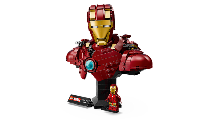 לגו | Marvel - פסל ראש של איירון מן MK4 (76327)-5
