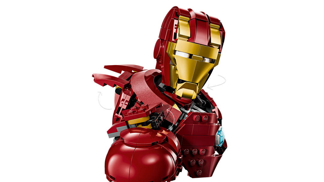 לגו | Marvel - פסל ראש של איירון מן MK4 (76327)-5
