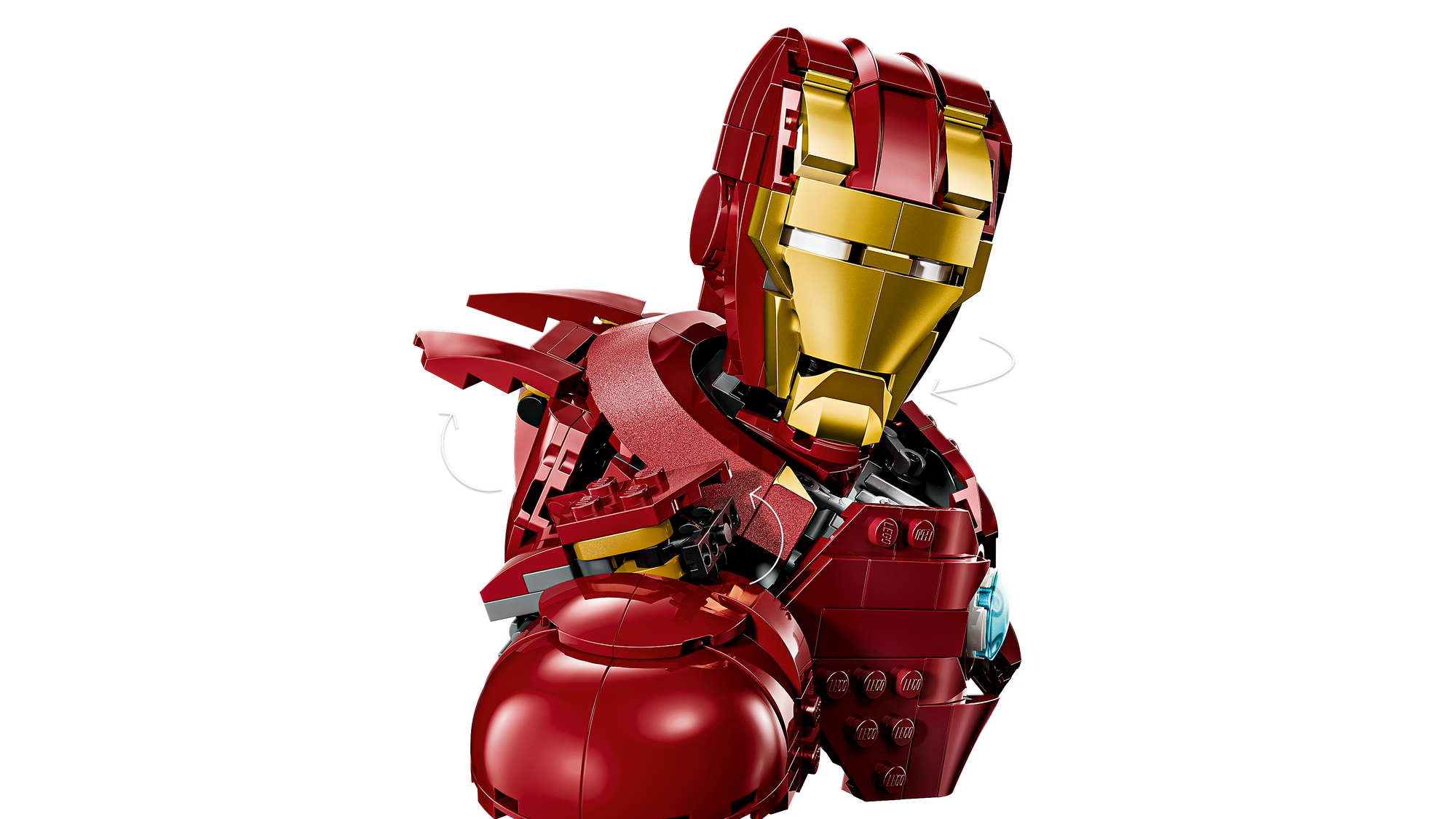 לגו | Marvel - פסל ראש של איירון מן MK4 (76327)-6