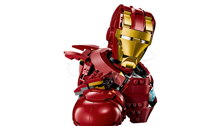 לגו | Marvel - פסל ראש של איירון מן MK4 (76327)-6