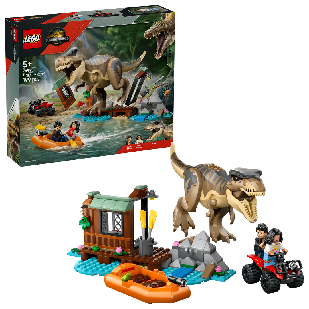 לגו Jurassic World - בריחה מטי רקס בנהר (76975)-2