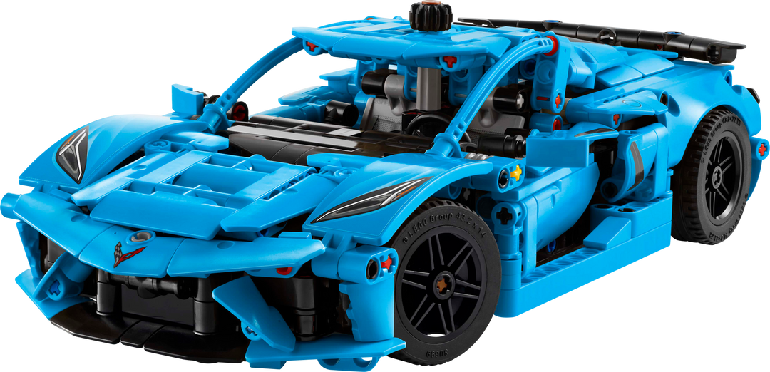 לגו Technic - Chevrolet Corvette Stingray כחולה (42217)-0