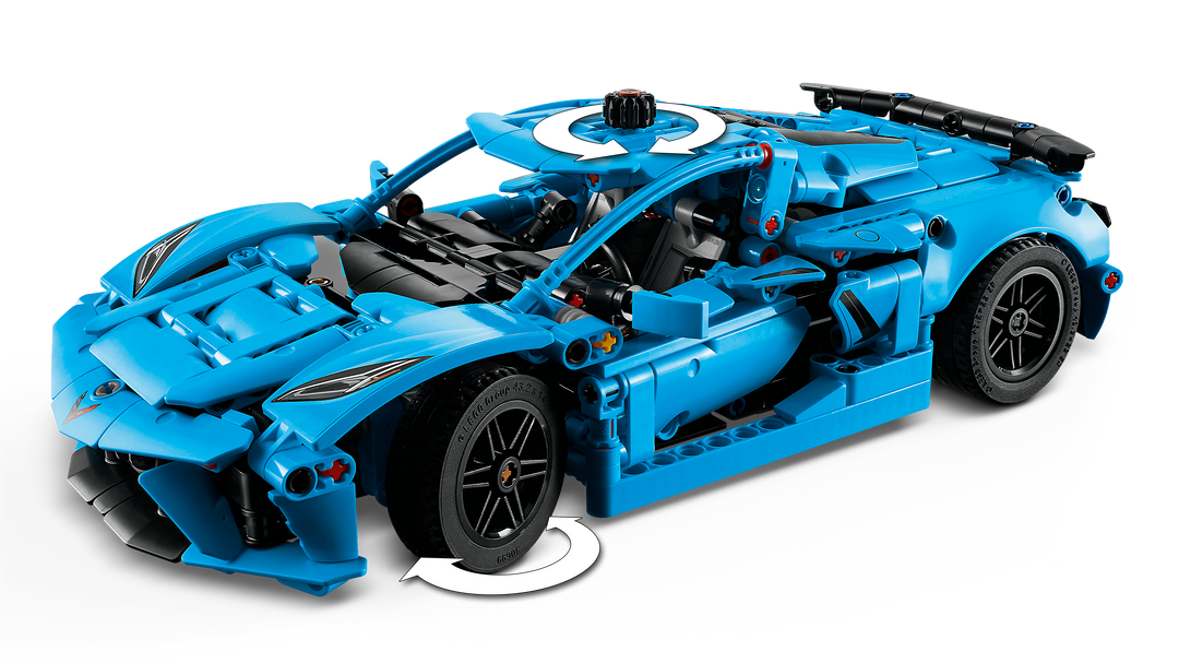 לגו Technic - Chevrolet Corvette Stingray כחולה (42217)-6
