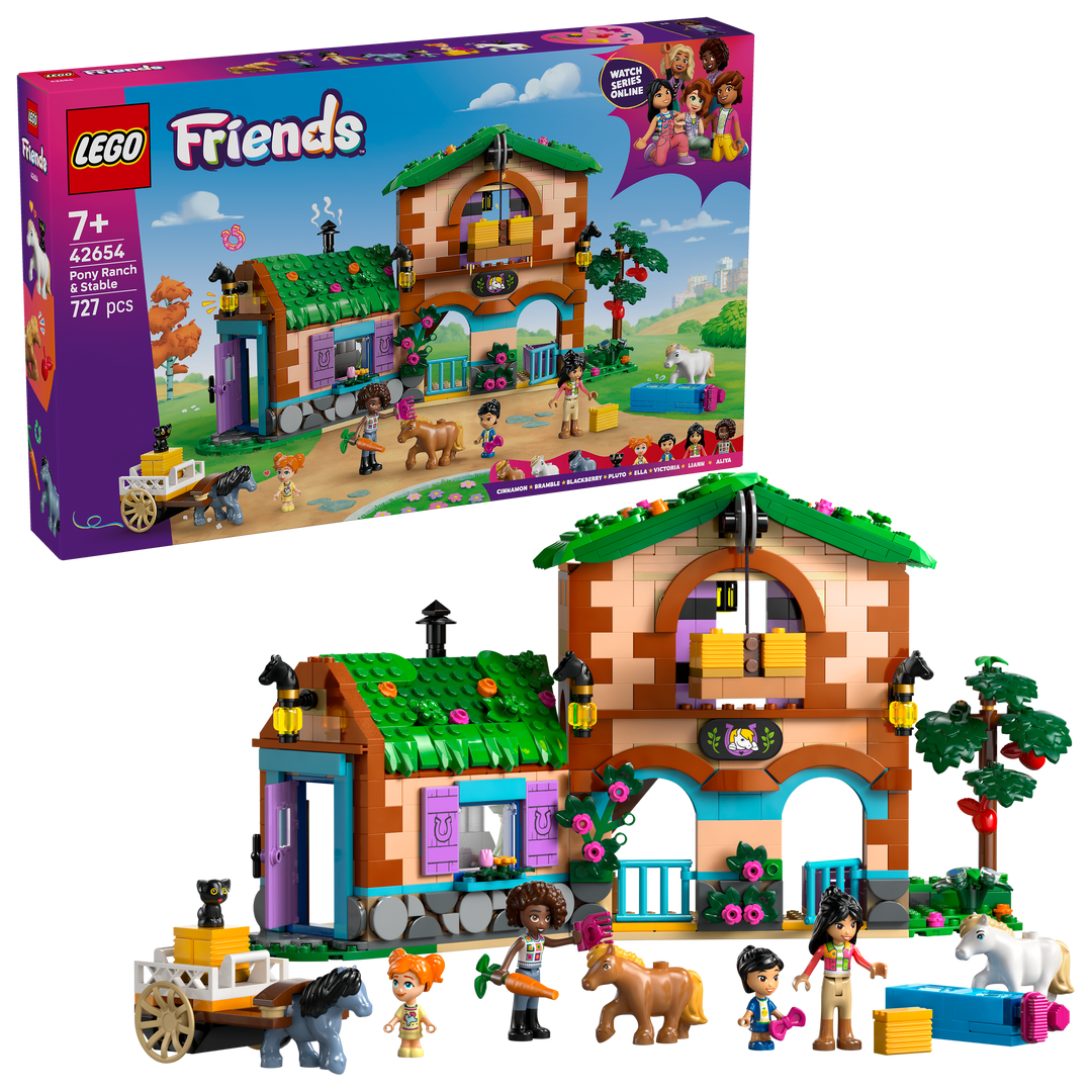 לגו Friends - חוות פוני ואורווה (42654)-1