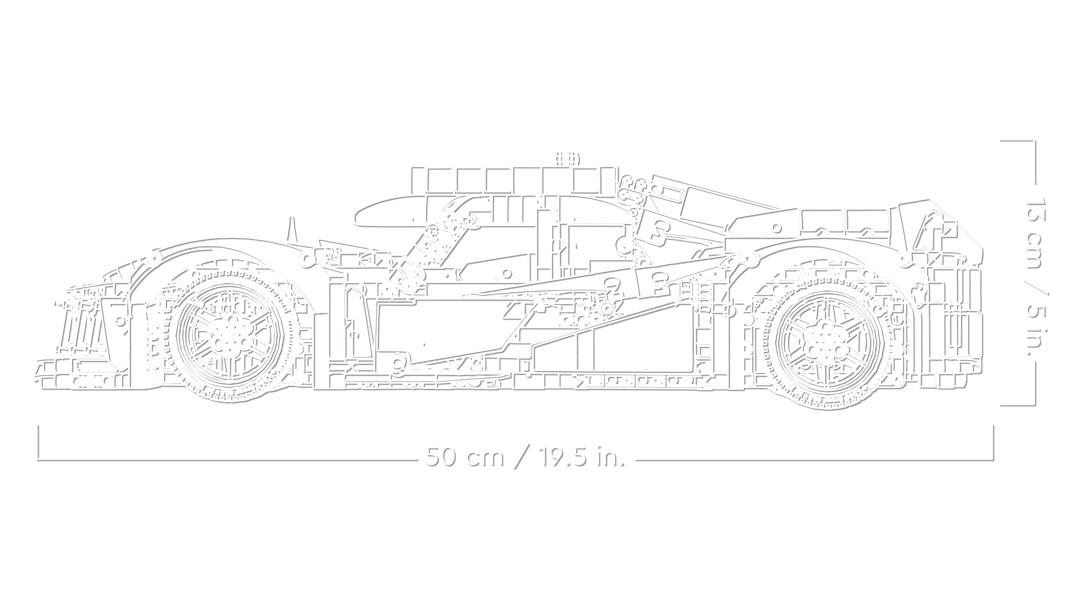 לגו Technic - פיז‘ו 9X8 24H מכונית-על היברידית למרוצי לה-מאן (42156)-4