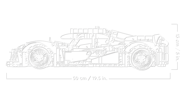 לגו Technic - פיז‘ו 9X8 24H מכונית-על היברידית למרוצי לה-מאן (42156)-5