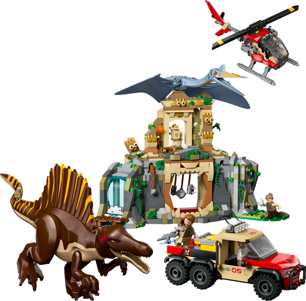 לגו Jurassic World - משימה באוויר עם ספינוזאורוס וקוואצלקואטלוס (76976)