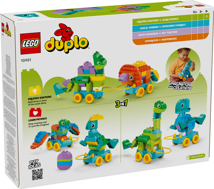 לגו DUPLO® - דינוזאורים על גלגלים 3 ב-1 (10451)-11