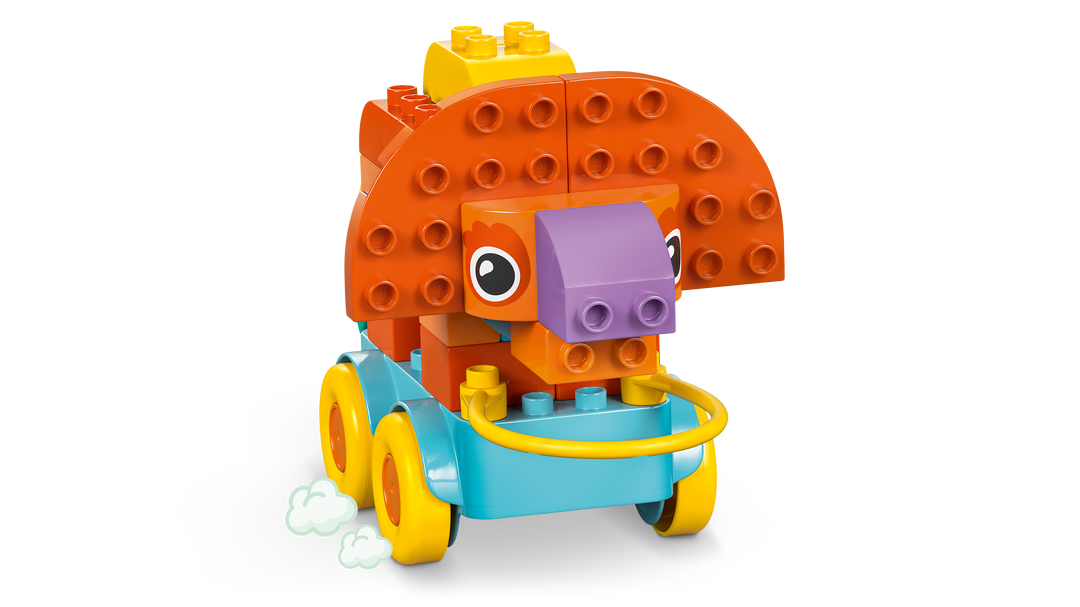 לגו DUPLO® - דינוזאורים על גלגלים 3 ב-1 (10451)-2