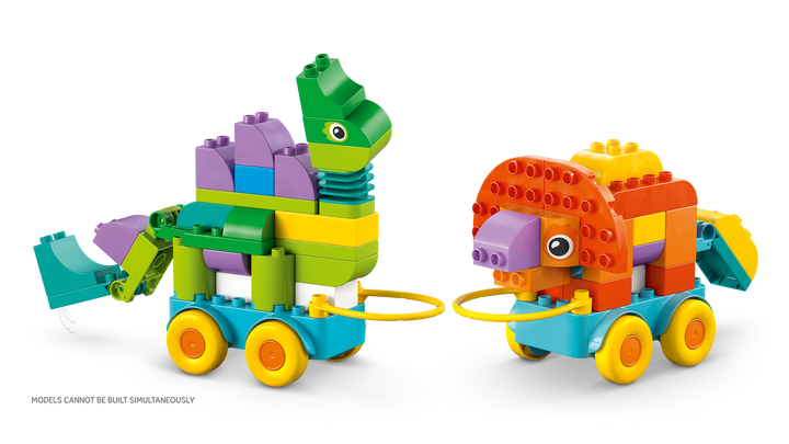 לגו DUPLO® - דינוזאורים על גלגלים 3 ב-1 (10451)-5