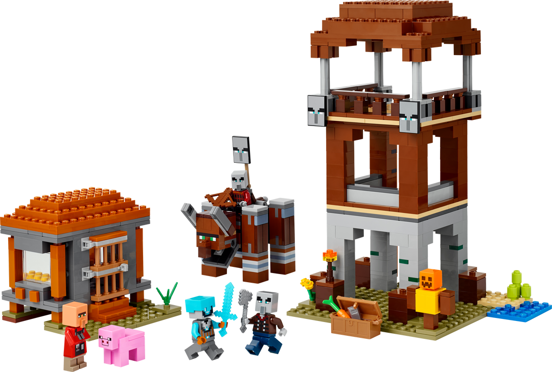 לגו Minecraft® - מוצב הפילאג'רים וראבאג'ר (21278)-1