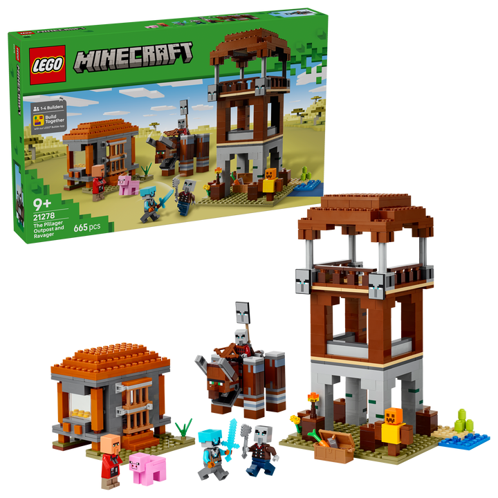 לגו Minecraft® - מוצב הפילאג'רים וראבאג'ר (21278)-2