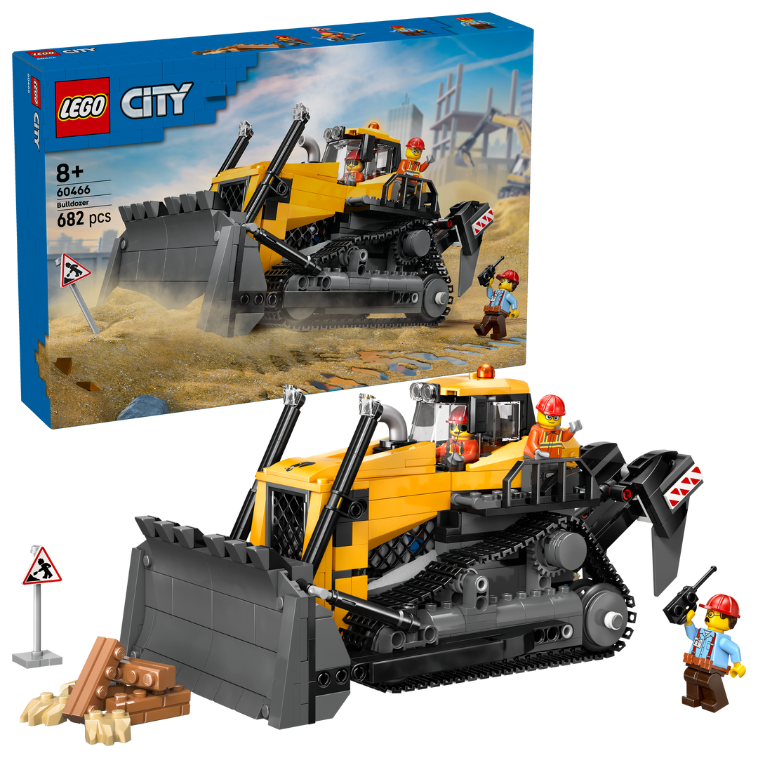 לגו City - דחפור צהוב (60466)-1