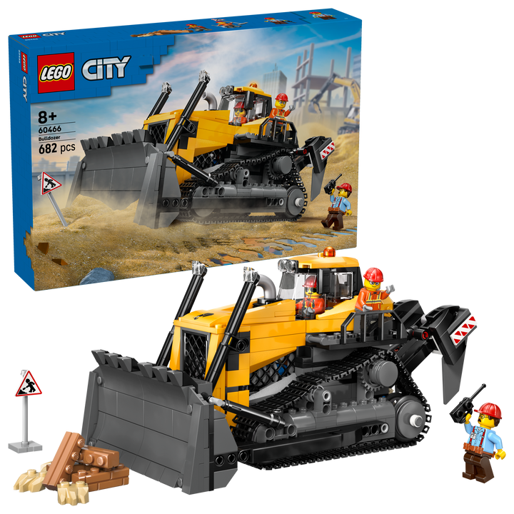 לגו City - דחפור צהוב (60466)-2