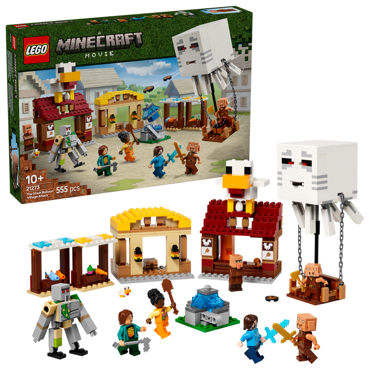 לגו Minecraft® - התקפת הכפר מבלון הגאסט (21273)-2