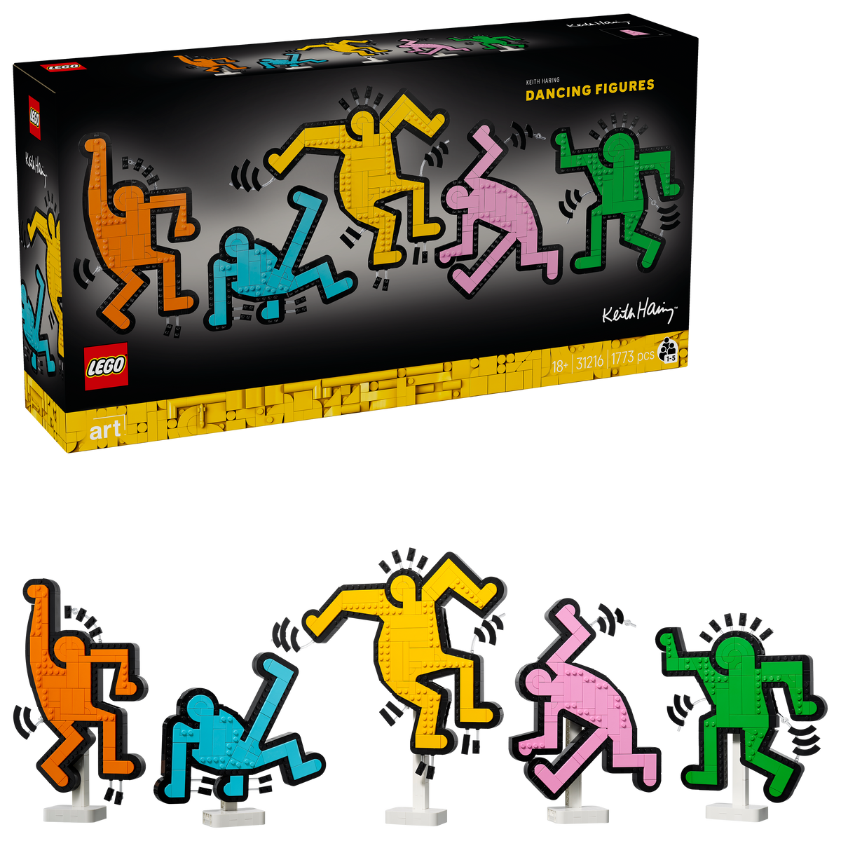 לגו Art - Keith Haring – דמויות רוקדות (31216)-2